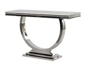 Steel & Composite Marble Console Table. Dimensions: H: 750mm W: 1200mm D: 400mm