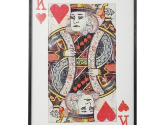 King of Hearts Collage. Dimensions: H: 1450mm W: 1000mm