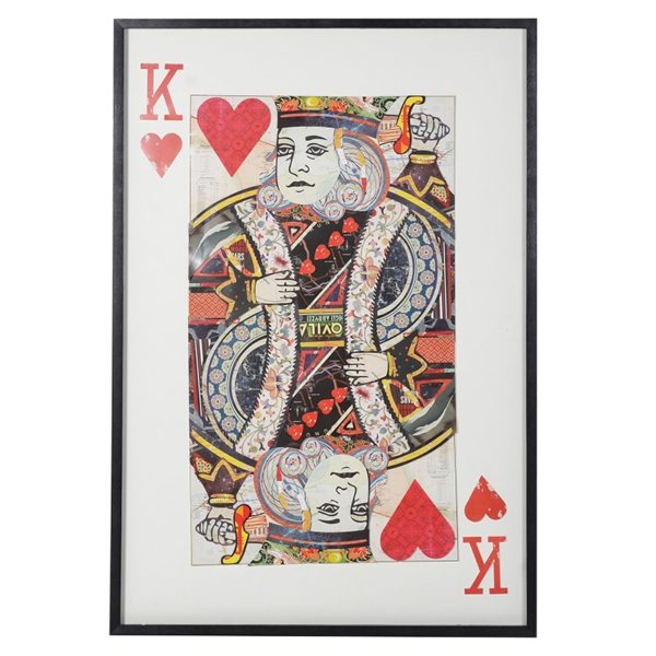 King of Hearts Collage. Dimensions: H: 1450mm W: 1000mm