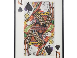 Queen of Spades Collage. Dimensions: H: 1450mm W: 1000mm