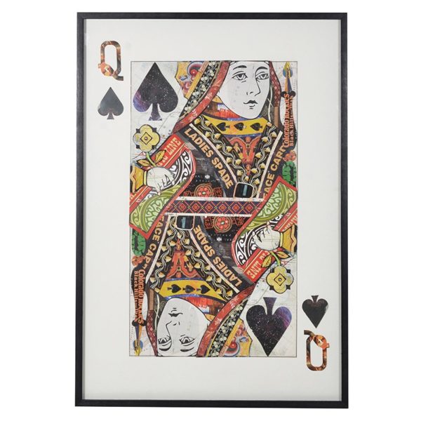 Queen of Spades Collage. Dimensions: H: 1450mm W: 1000mm