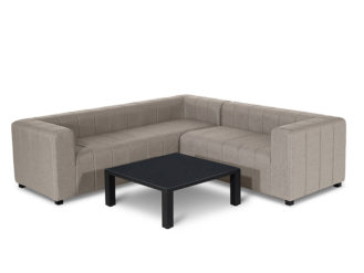 The Nexus Corner Sofa exudes a professional and practical design whilst fitting those smaller outdoor spaces.The piece comes with an additional coffee table