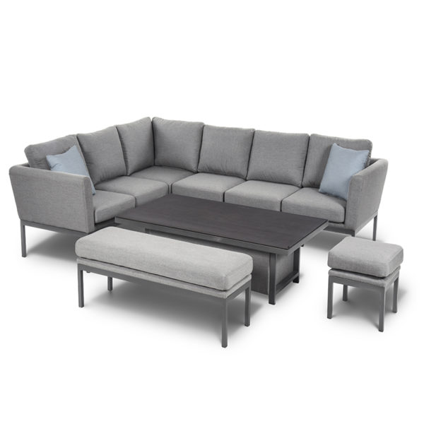 The Pulse Corner Dining carries all the traits of the more compact Pulse Sofa Set, with sumptuous back and base cushions.