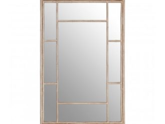See this Zariah Antique Silver Panelled Wall Mirror in your home?A large rectangular wall mirror with a distressed, antique silver coloured frame.