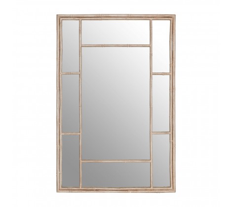 See this Zariah Antique Silver Panelled Wall Mirror in your home?A large rectangular wall mirror with a distressed, antique silver coloured frame.