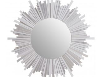 See this Gwyn Wall Mirror in your home?Incorporate an icy-toned sunburst motif to a contemporary interior with the Gwyn wall mirror.