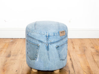 See this Bespoke Denim Footstool in your home?This unique piece comes completely upholstered in 100% Denim.Perfect as a fun footstool or an extra seat.