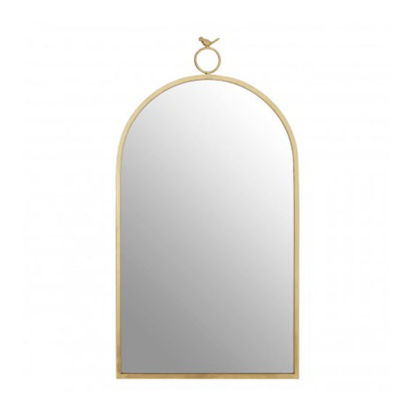 See this Farran Bird Top Wall Mirror in your home?The Farran wall mirror makes a luxurious statement with its champagne finish frame.