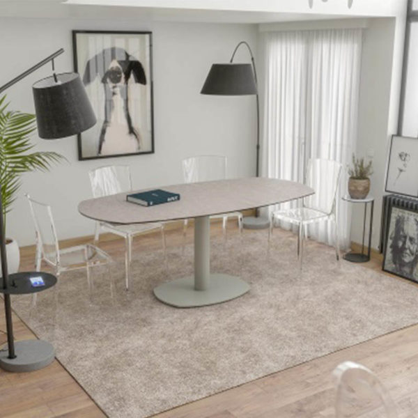 Complete your Dining Room with this beautiful Dining Table Artica Base piece.The piece is guaranteed to fit any contemporary setting with its sleek design.