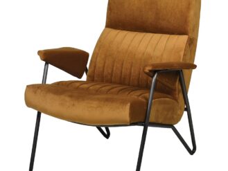 Rivington Ochre Velvet Armchair